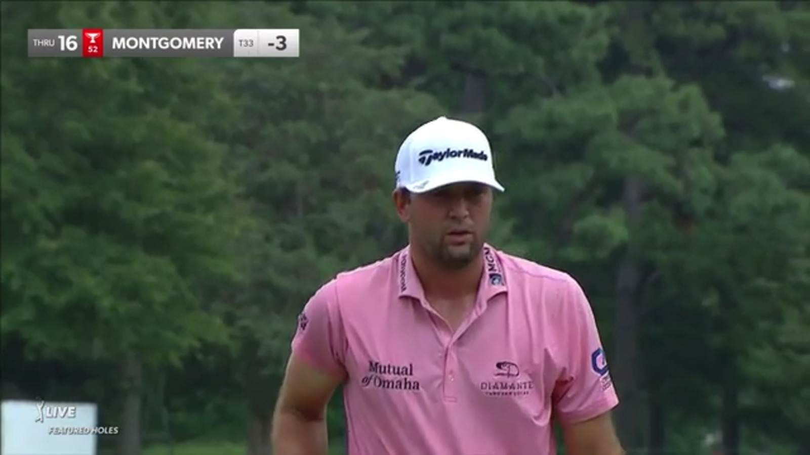 Taylor Montgomery makes birdie on No. 16 at FedEx St. Jude