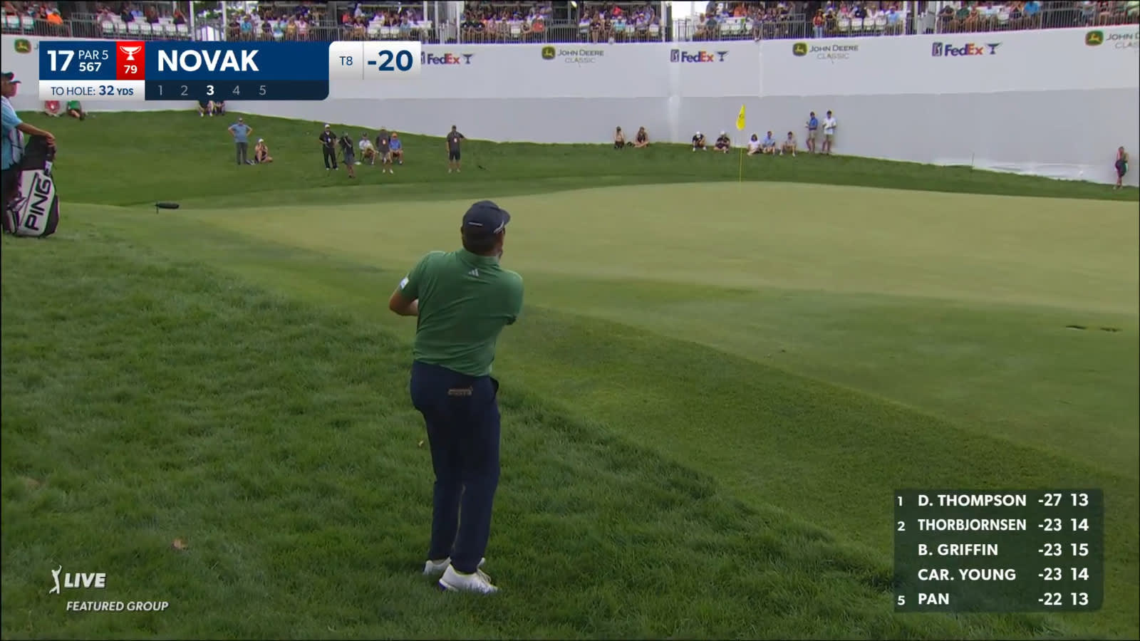 Andrew Novak's up-and-down form rough at John Deere