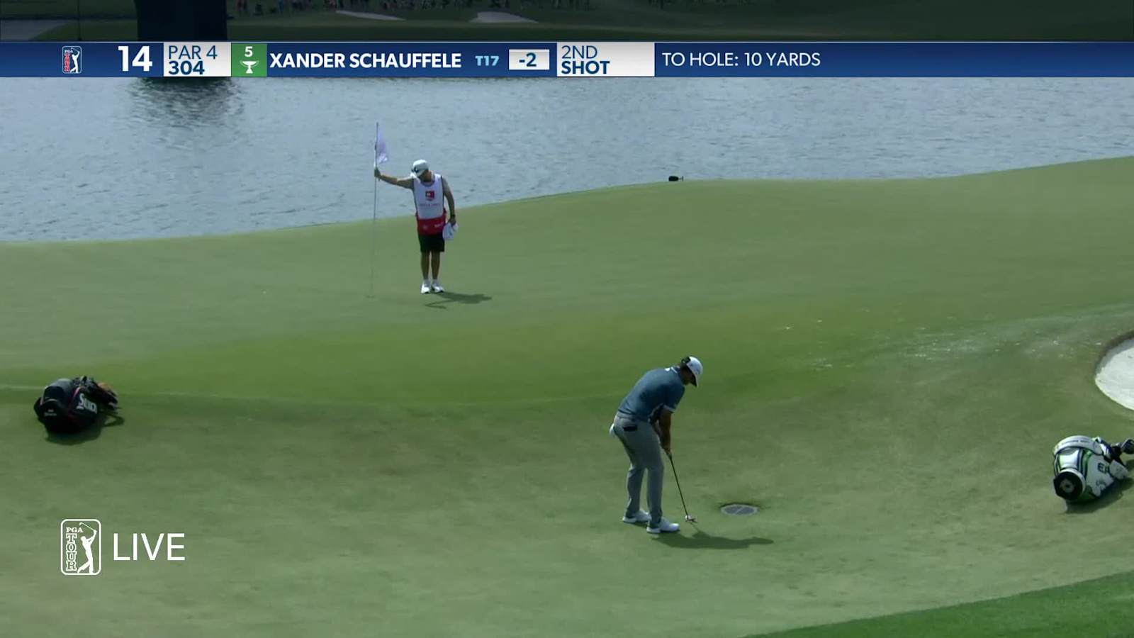 Xander Schauffele makes birdie on No. 14 in Round 4 at Wells Fargo