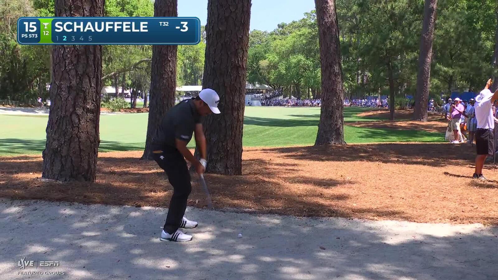 Xander Schauffele's 141-yard approach sets up birdie at RBC Heritage
