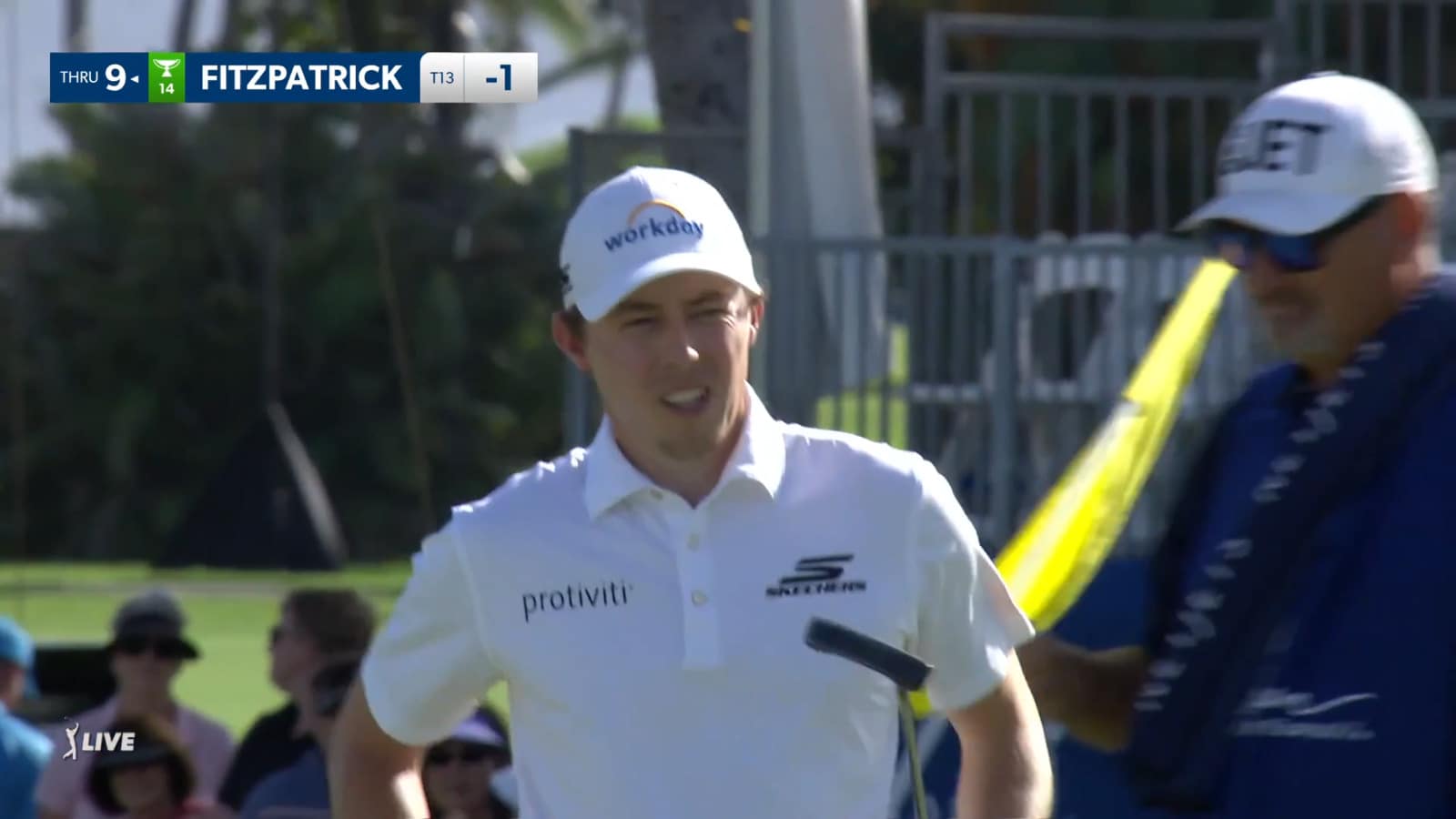 Matt Fitzpatrick's approach settles in close at Sony Open