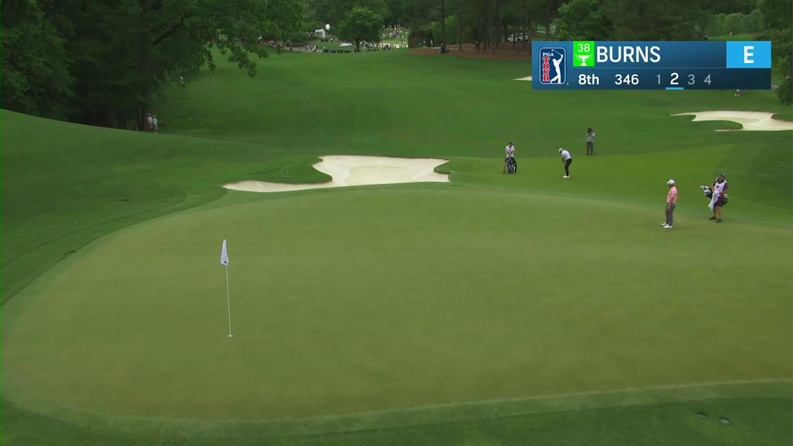 Sam Burns makes birdie at Wells Fargo