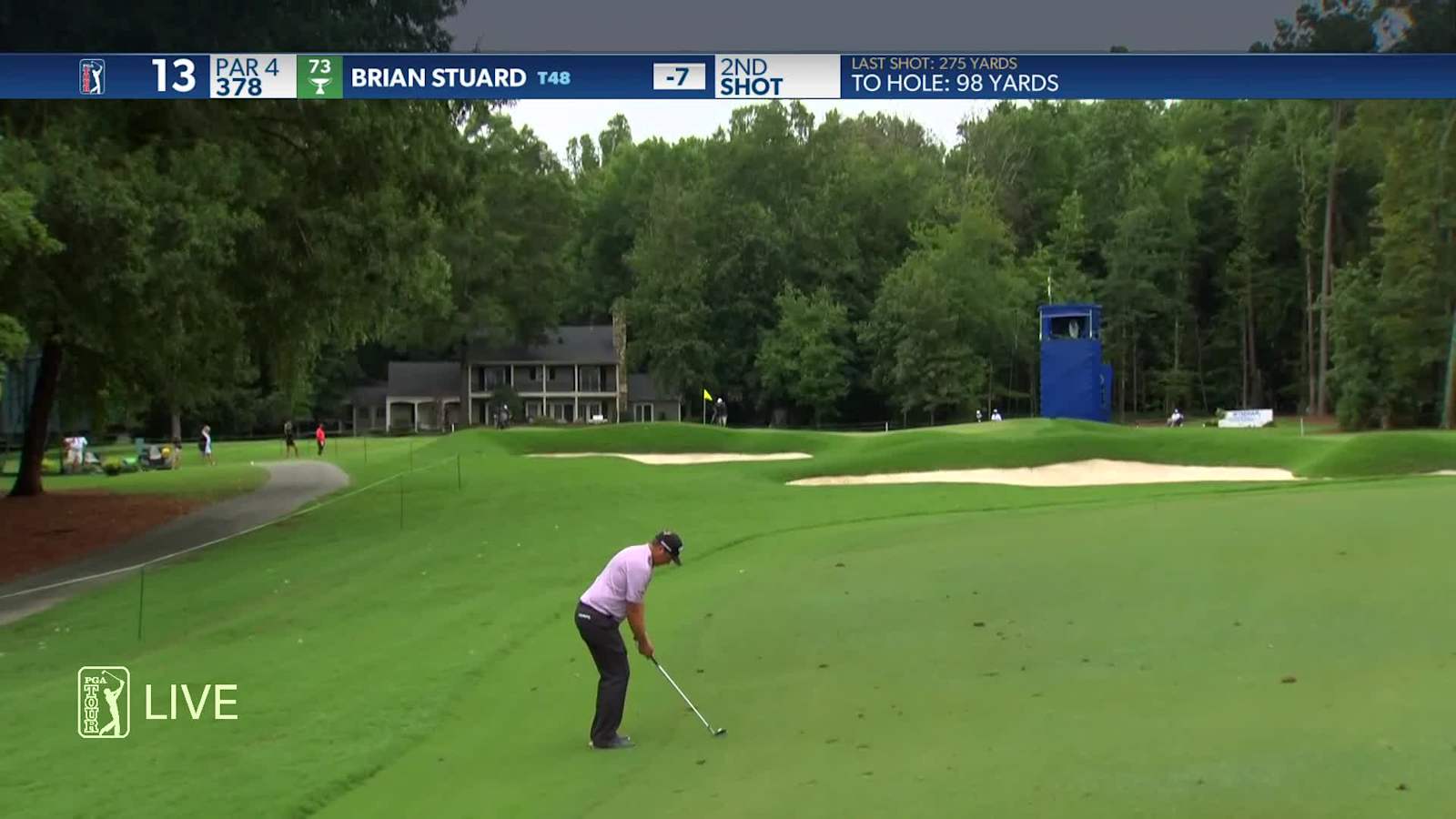 Brian Stuard makes birdie on No. 13 in Round 4 at Wyndham