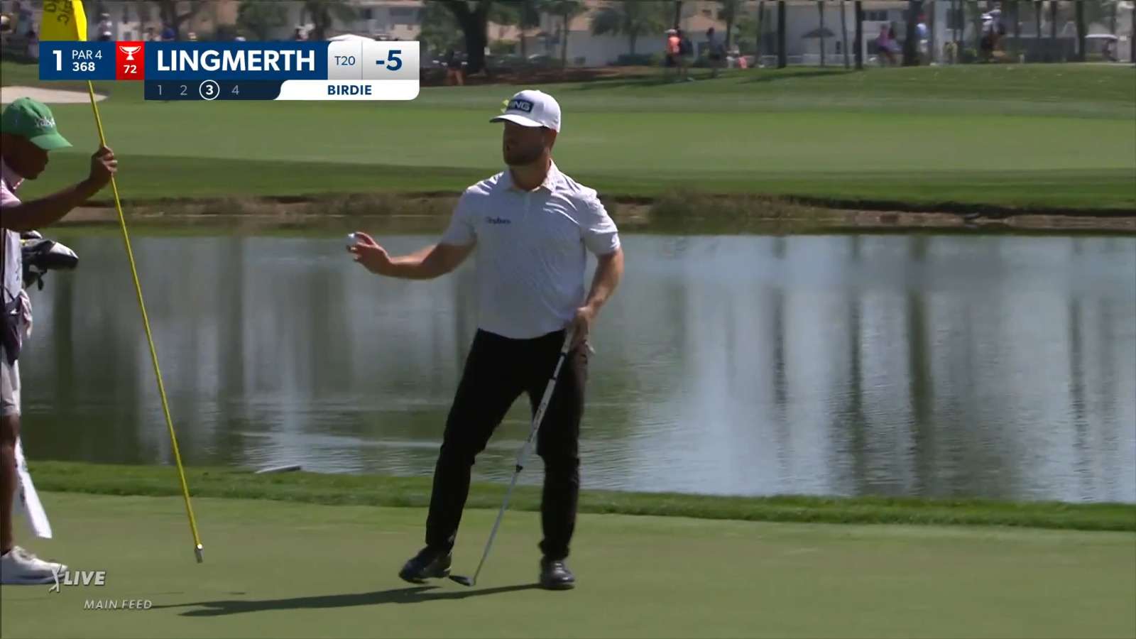 David Lingmerth starts round with approach to 16-inches on No. 1 at Honda