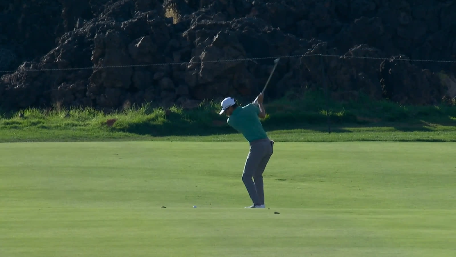 Raul Pereda reaches in two to set up birdie at Black Desert