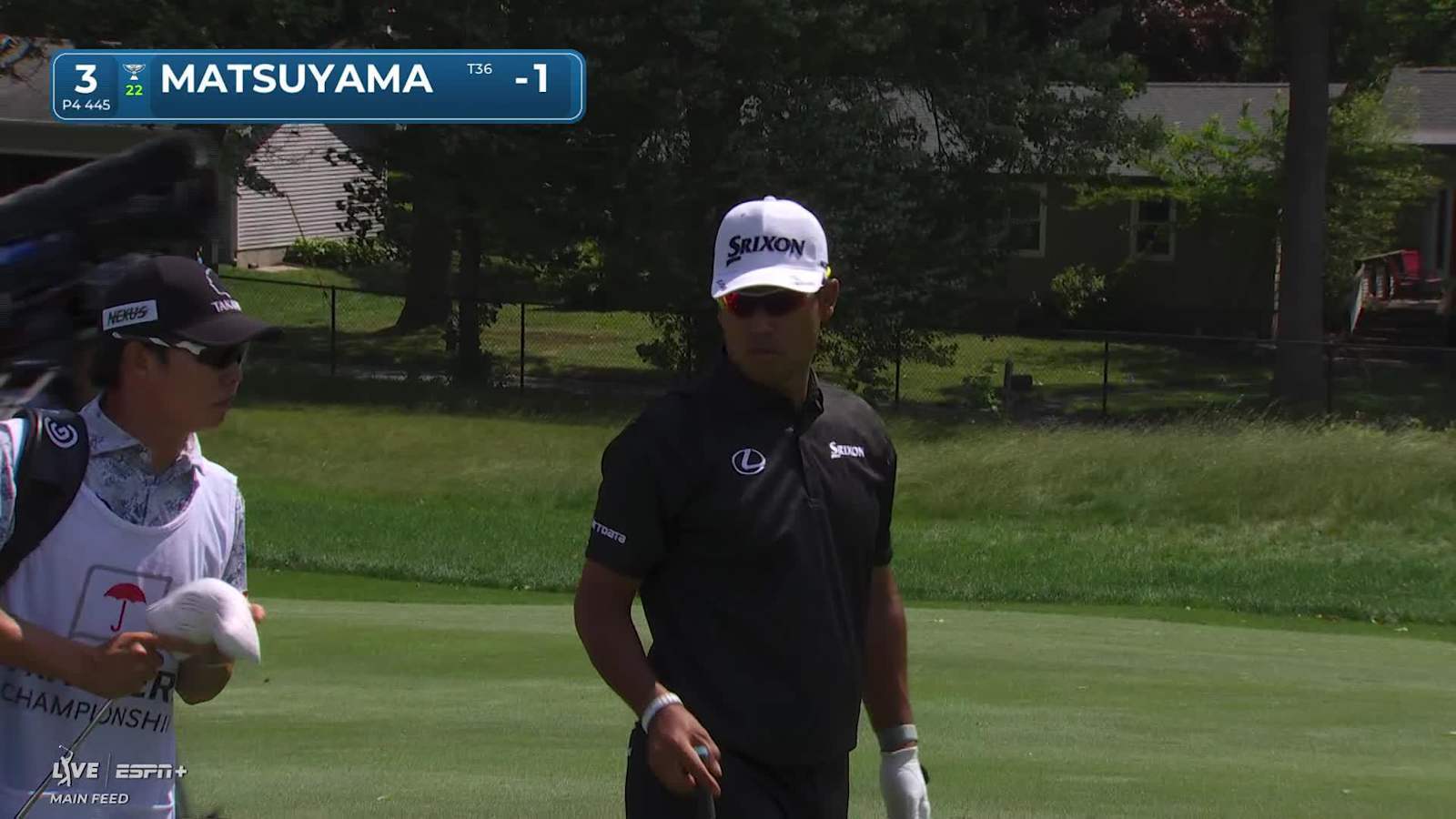 Hideki Matsuyama makes birdie on No. 3 at Travelers