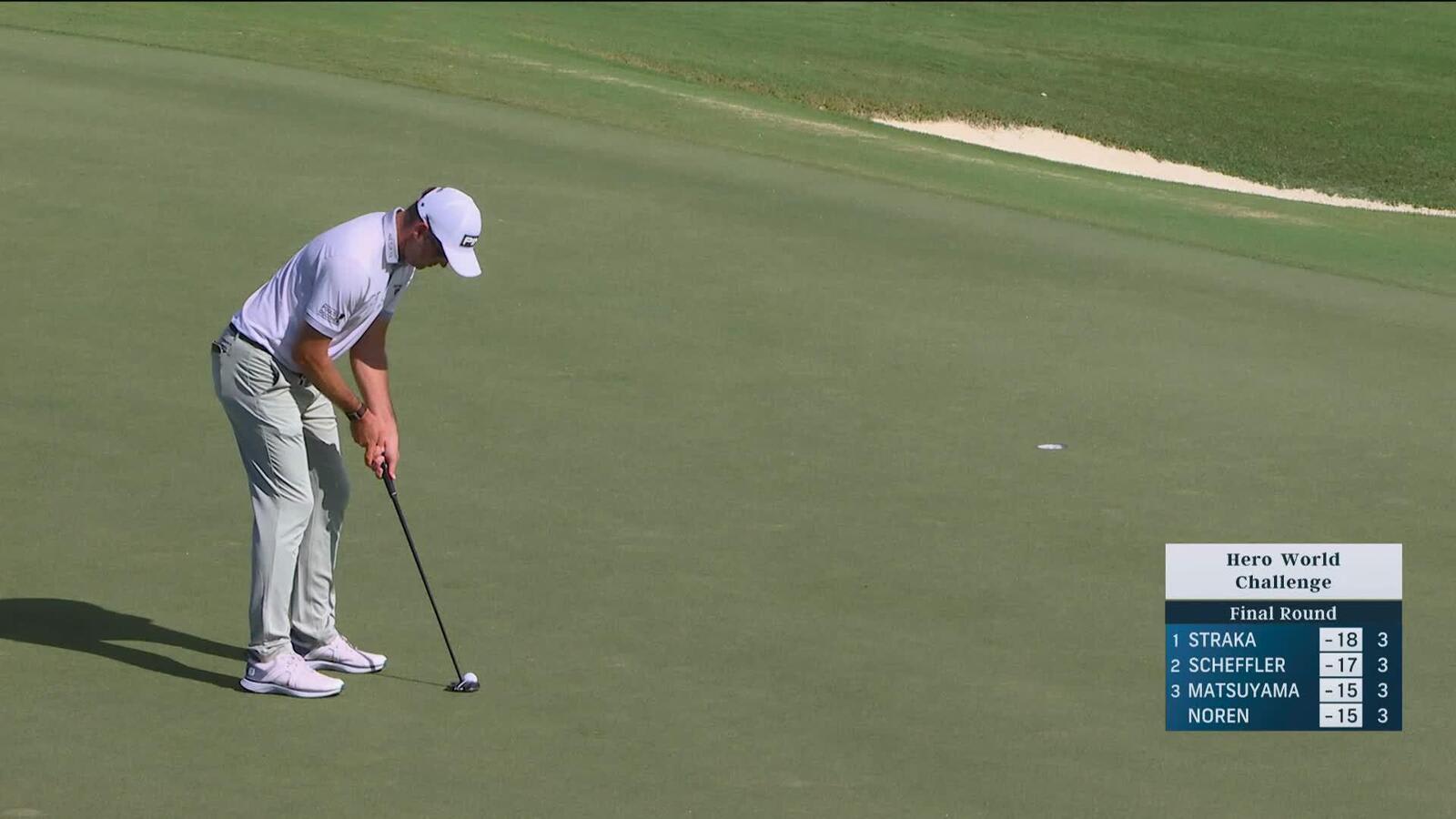 Corey Conners sinks 20-foot birdie putt on No. 7 at Hero World Challenge