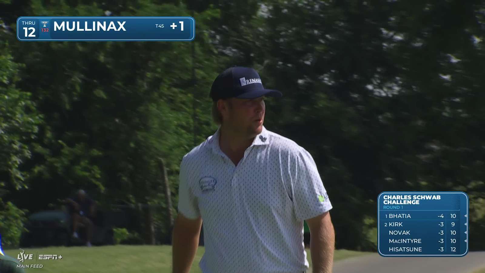 Trey Mullinax makes birdie on No. 12 at Charles Schwab
