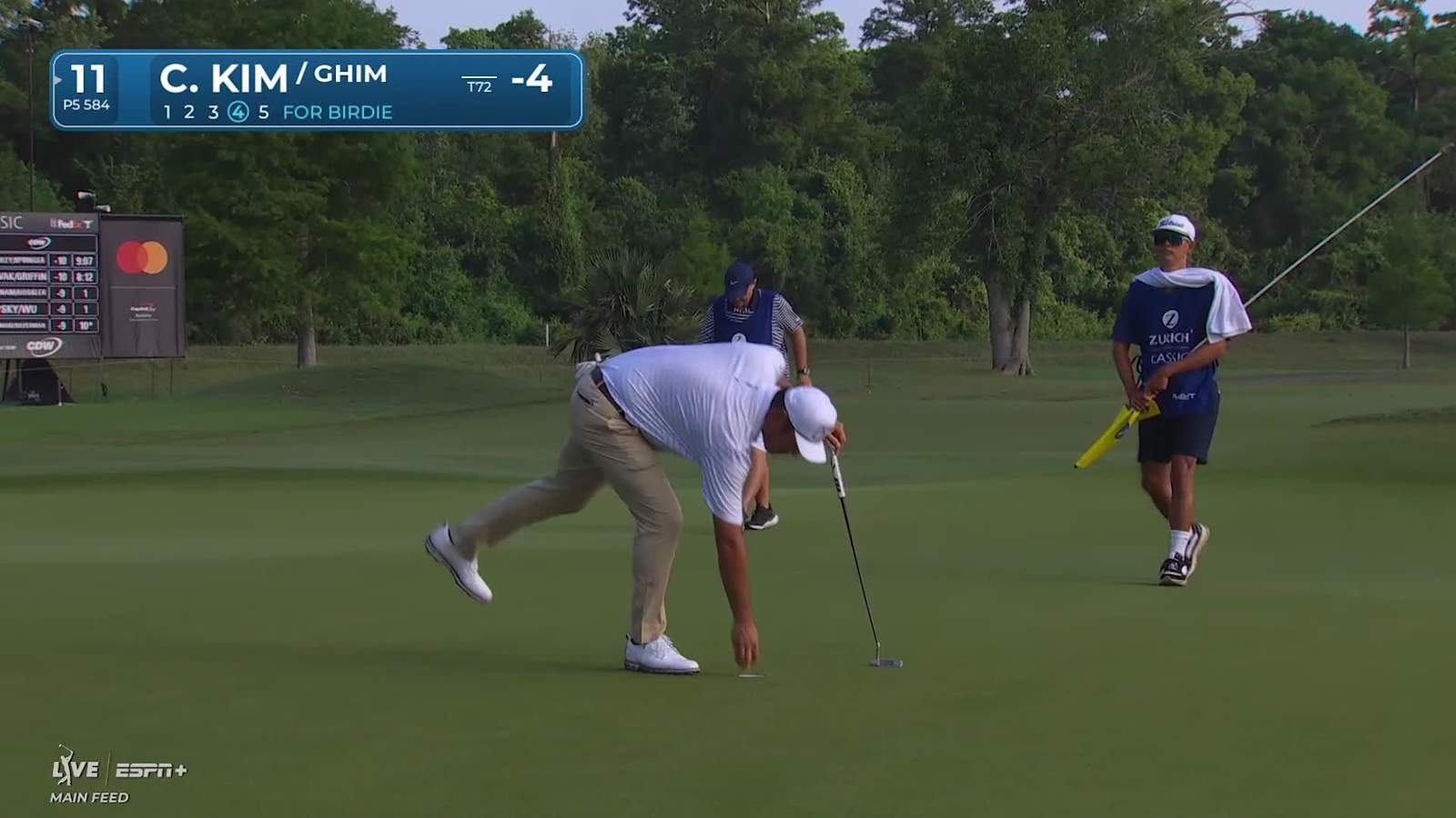 Doug Ghim/Chan Kim makes birdie on No. 11 at Zurich Classic
