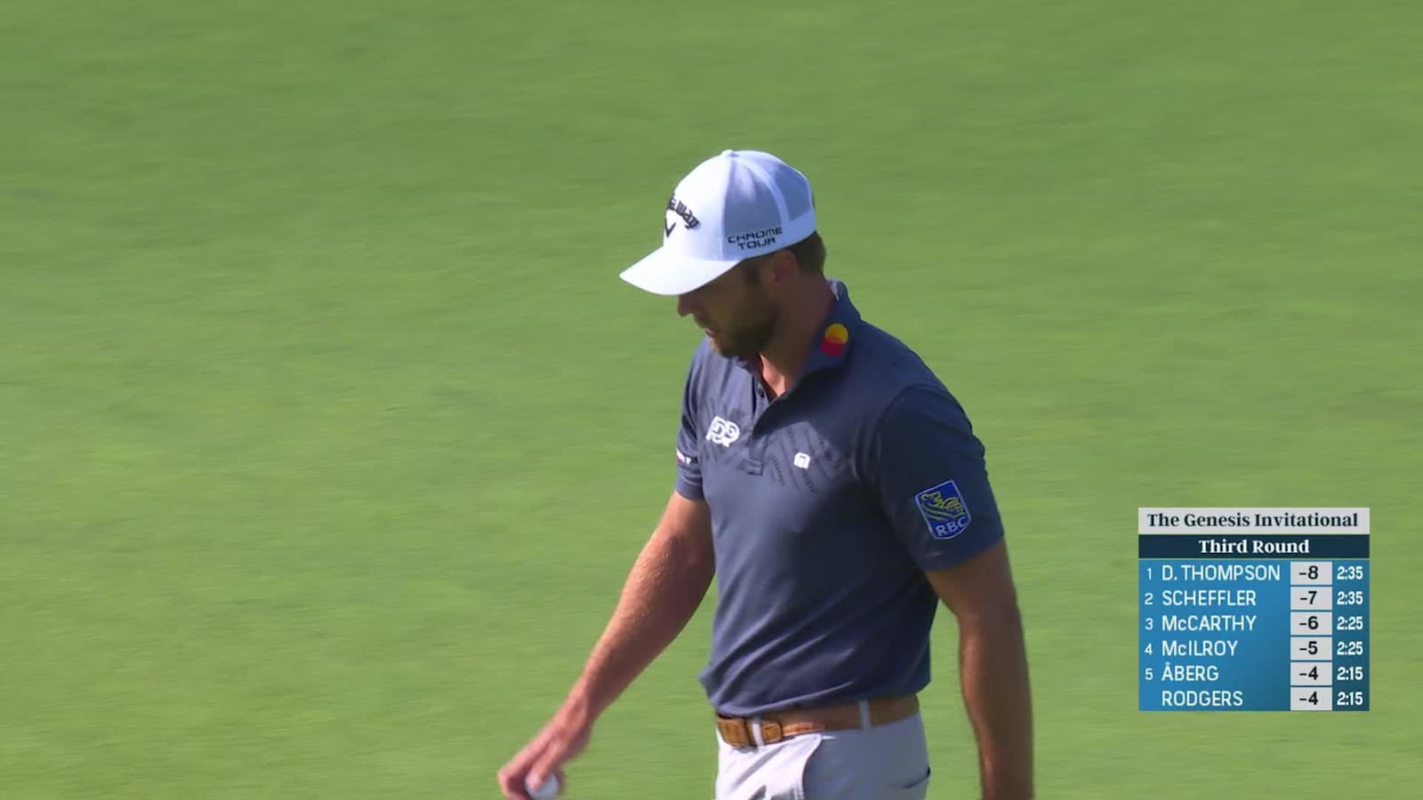 Sam Burns drains 13-footer for birdie at The Genesis