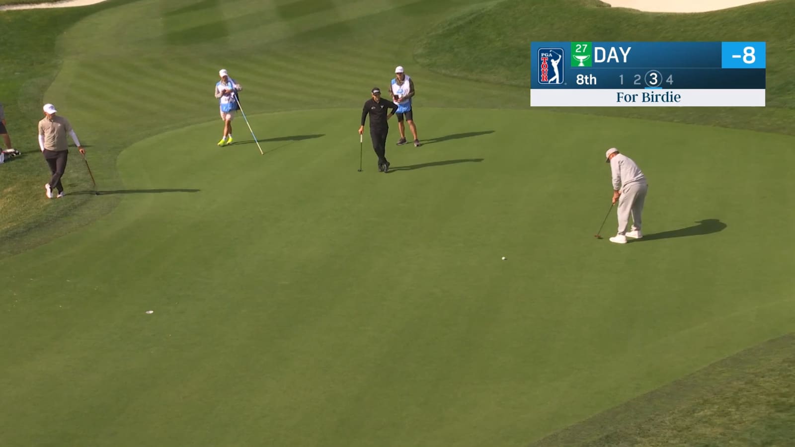 Jason Day drains 25-footer for birdie at AT&T Pebble Beach