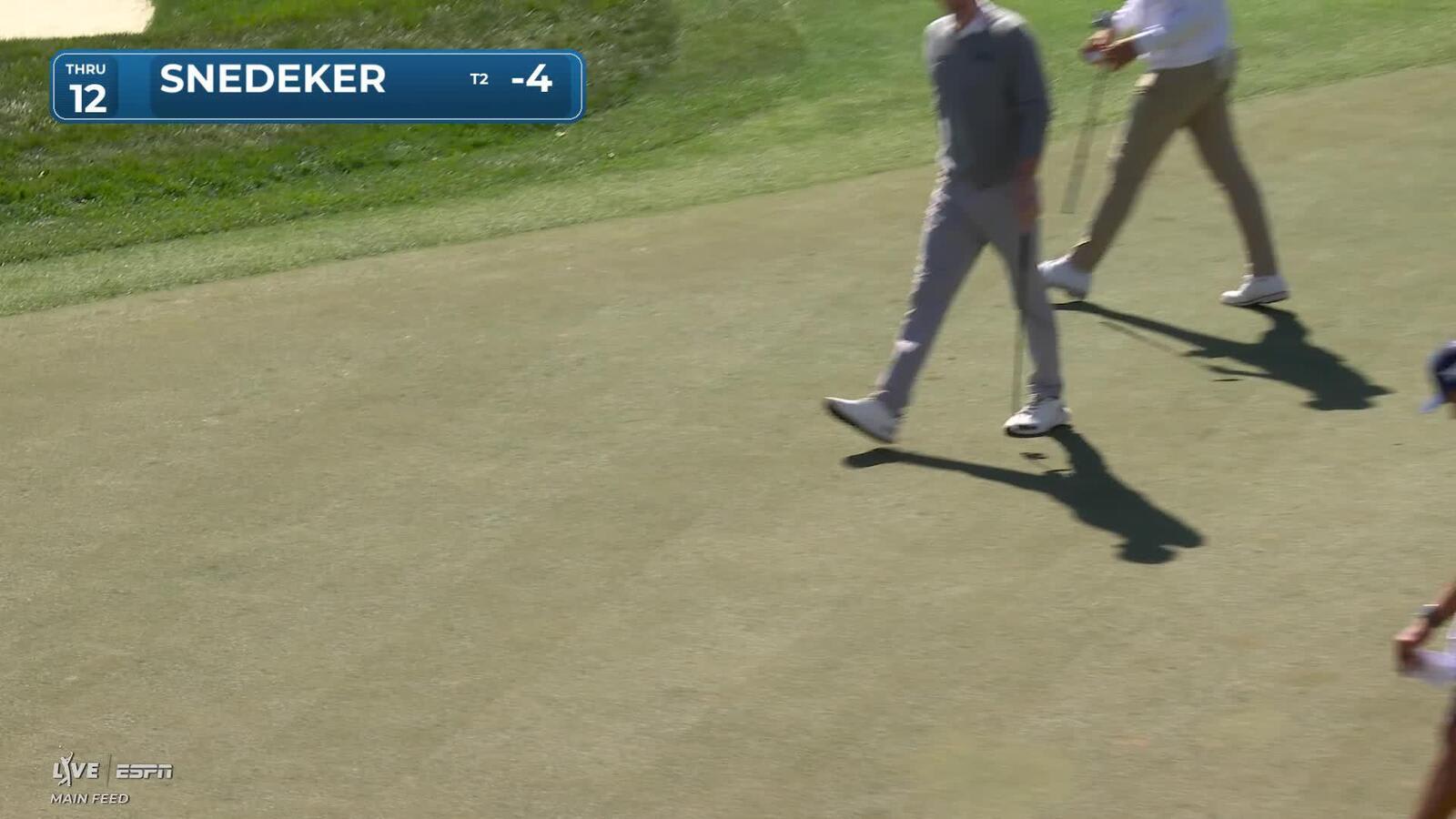 Brandt Snedeker sinks 46-foot birdie putt on No. 12 at Valspar