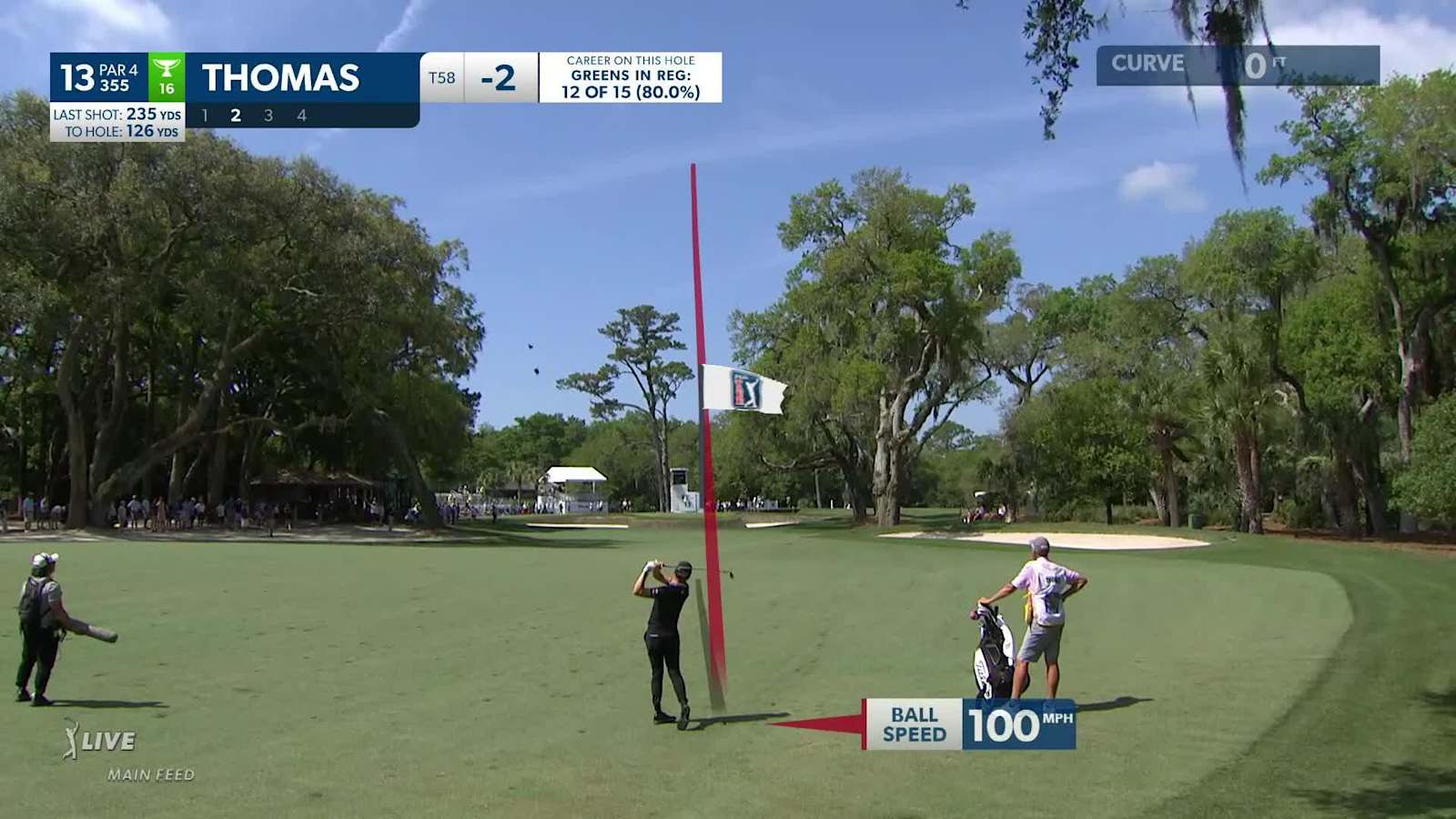 Justin Thomas hits wedge to inside 2 feet at RBC Heritage