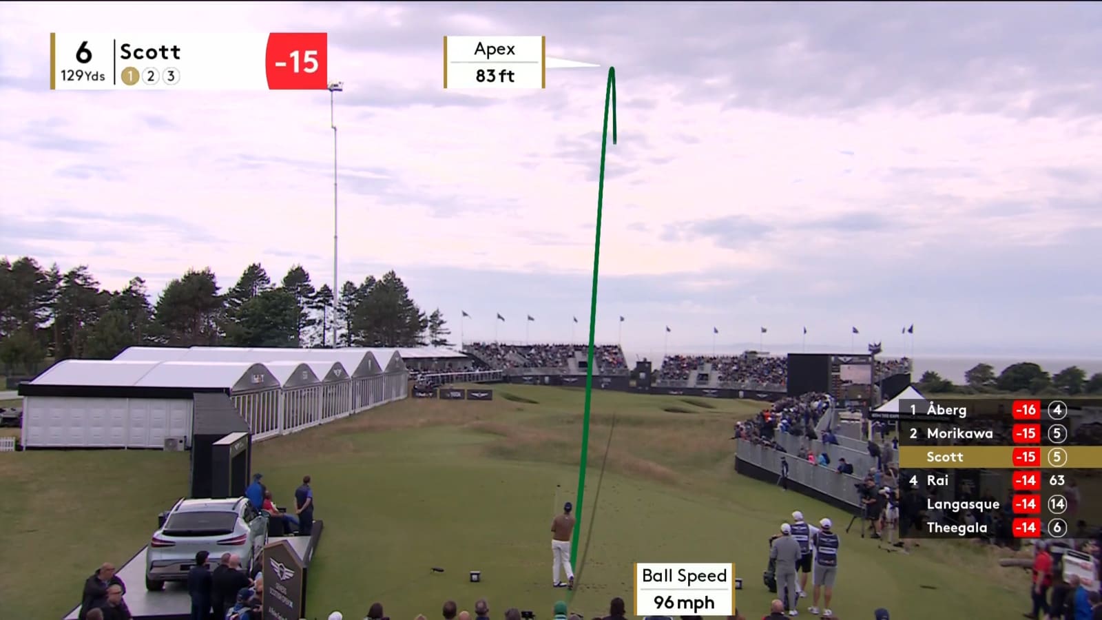 Adam Scott makes third straight birdie at Genesis Scottish Open