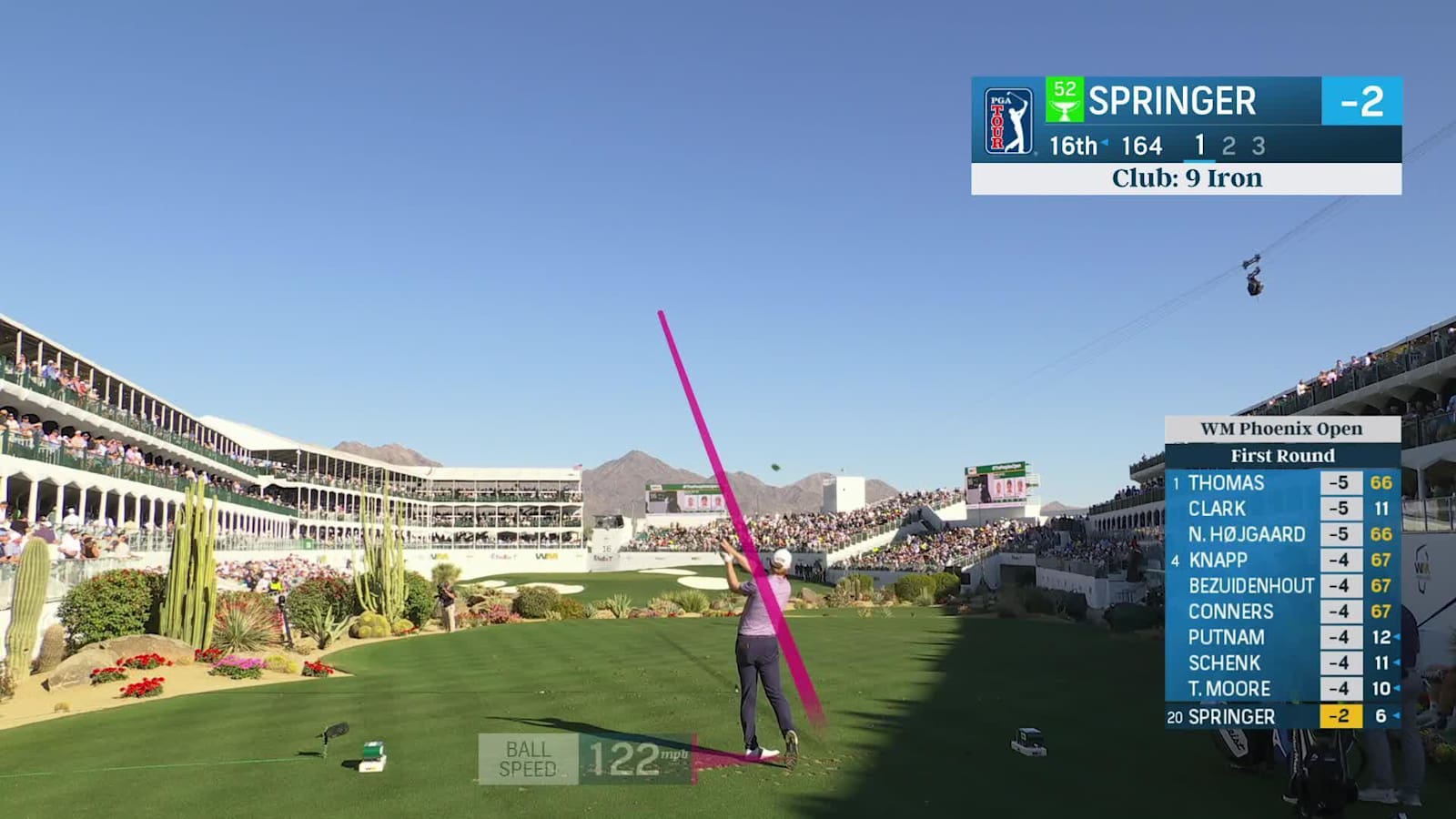 Hayden Springer makes birdie on No. 16 at WM Phoenix Open