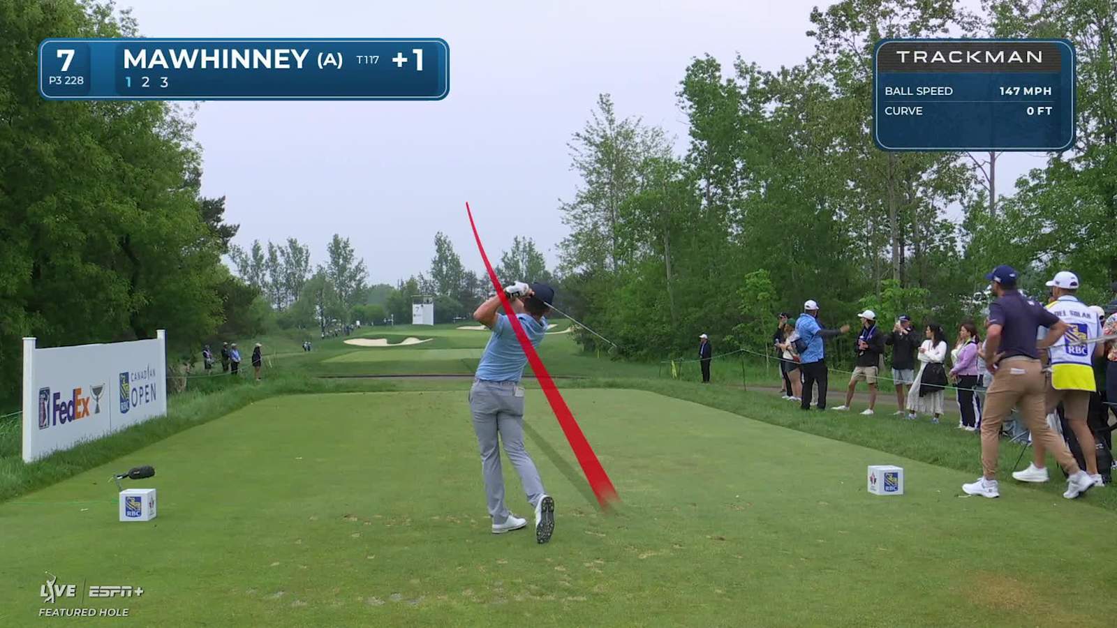 Tyler Mawhinney makes birdie on No. 7 at RBC Canadian