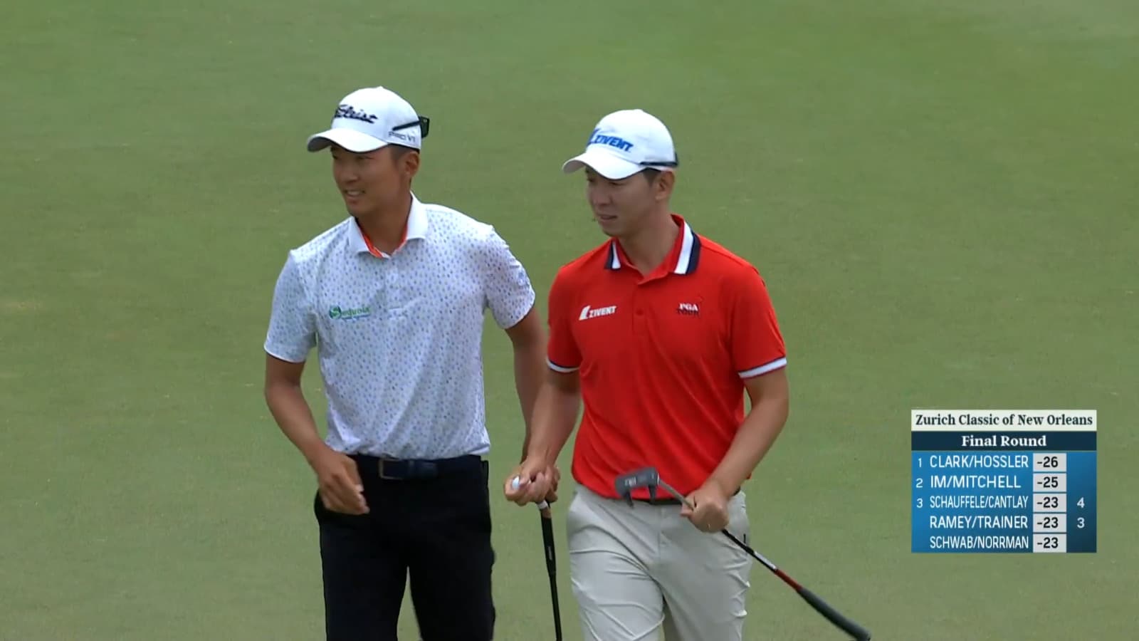 Michael Kim curls in 17-foot birdie at Zurich Classic