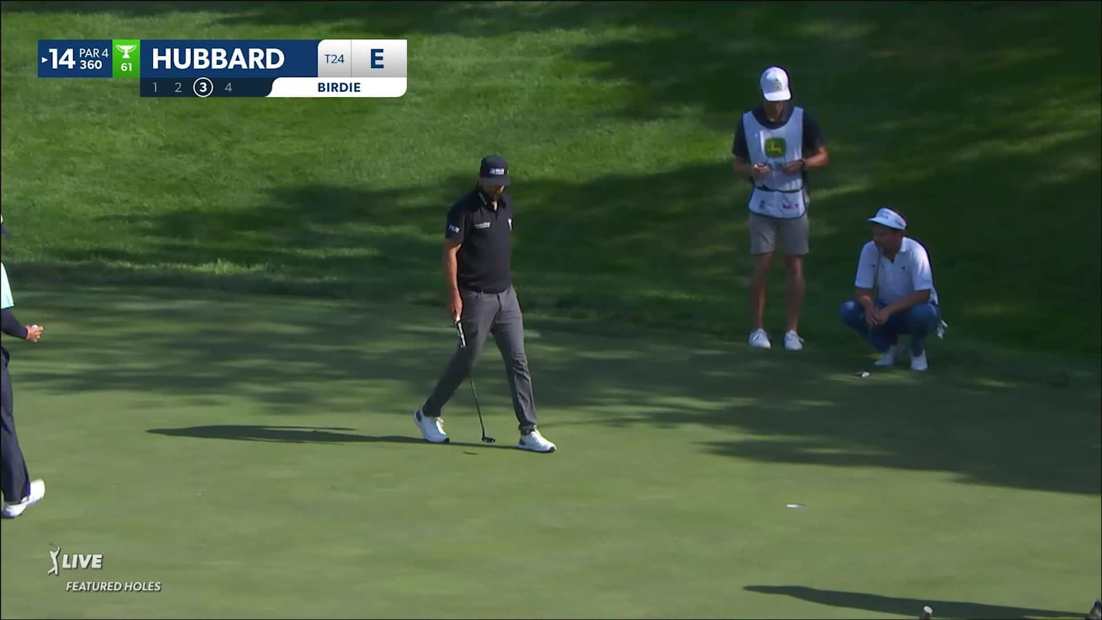 Mark Hubbard drains 12-foot birdie putt at John Deere