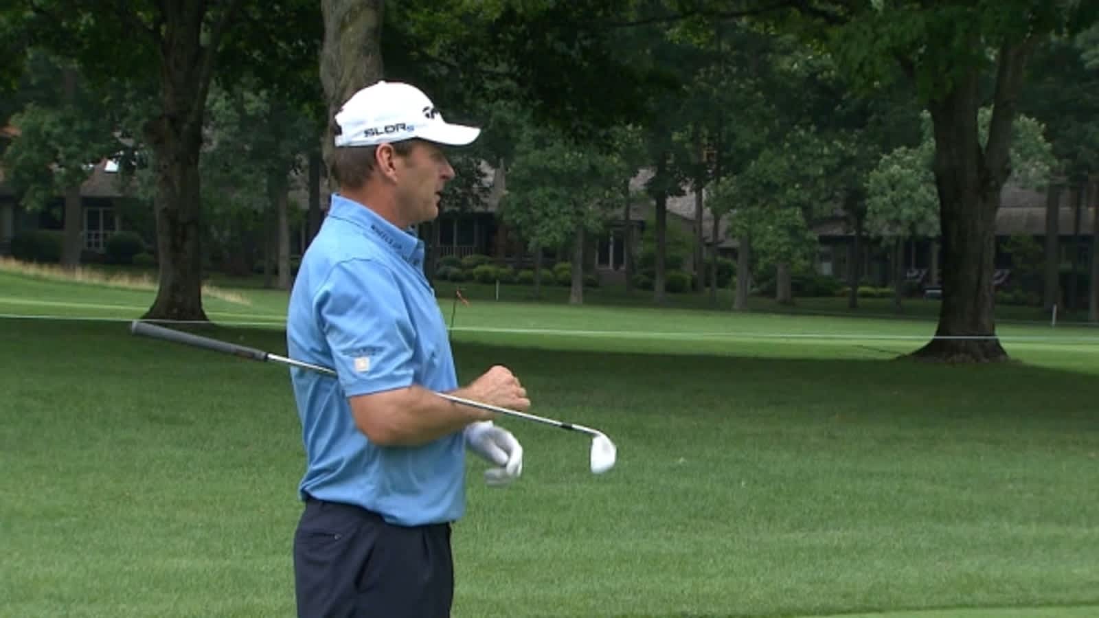 Nick Faldo’s approach sets up birdie at The Greenbrier