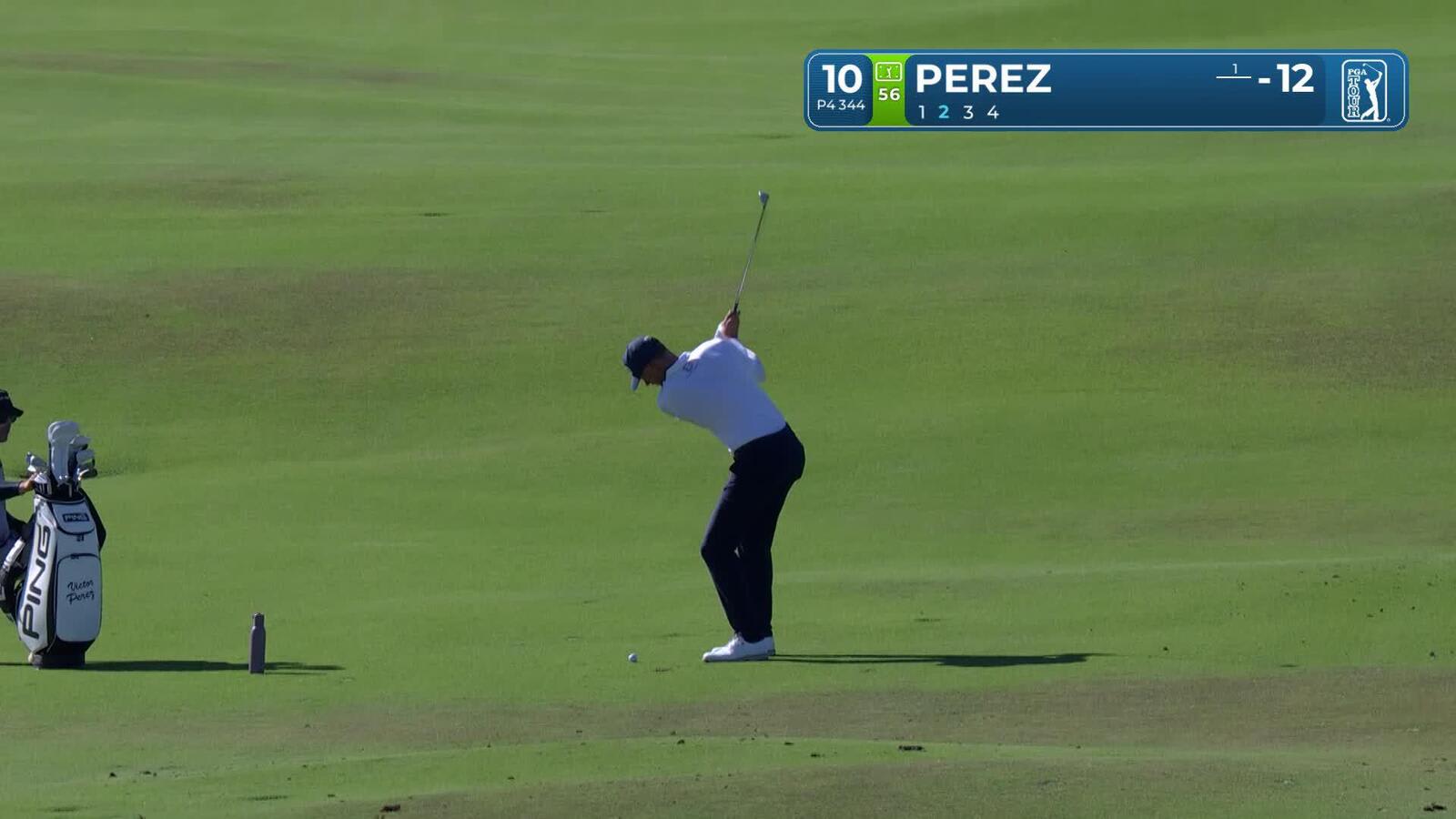 Victor Perez makes birdie on No. 10 at World Wide Technology