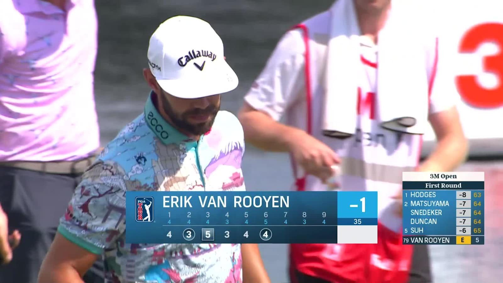 Erik Van Rooyen makes birdie on No. 6 at 3M Open
