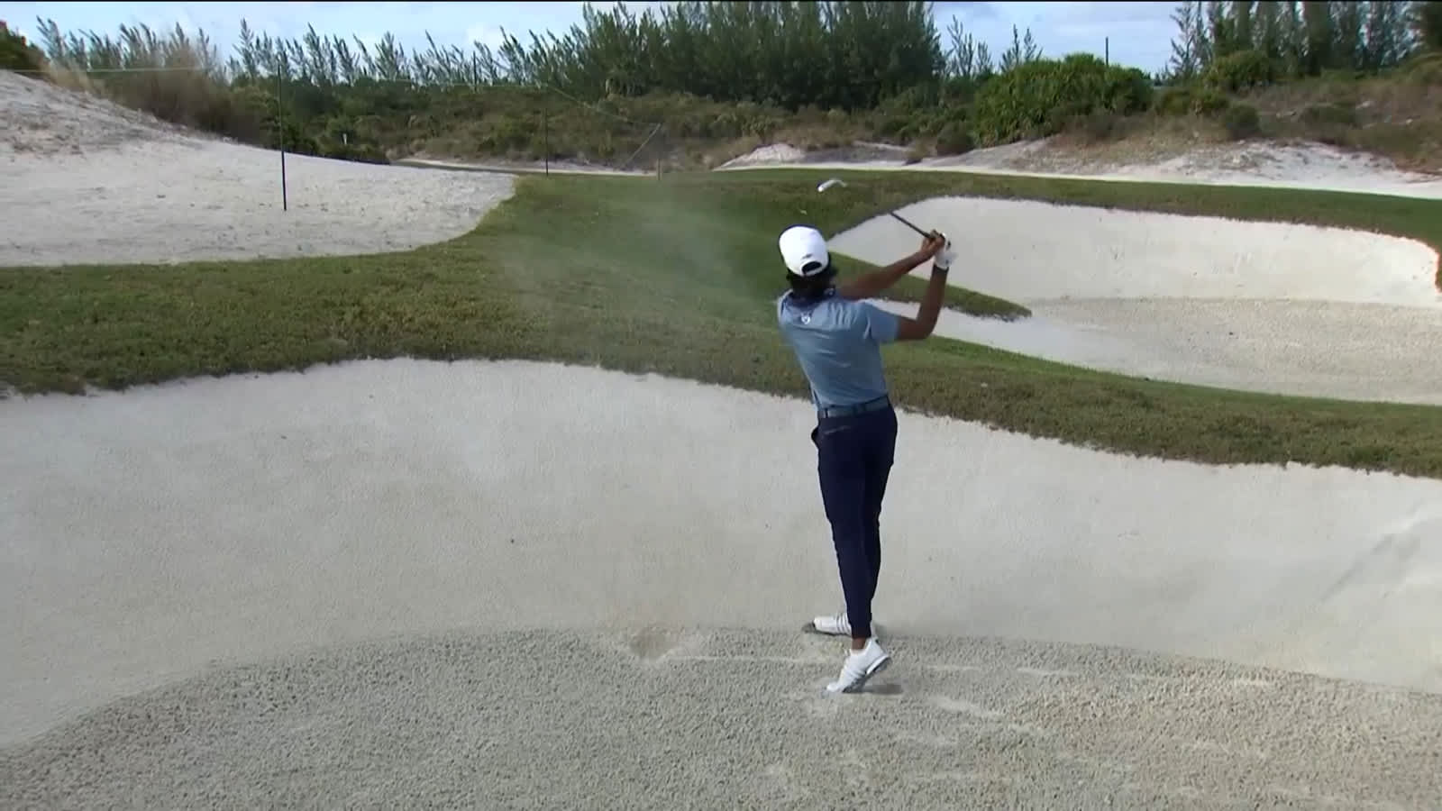 Akshay Bhatia's bunker escape leads to birdie at Hero World Challenge