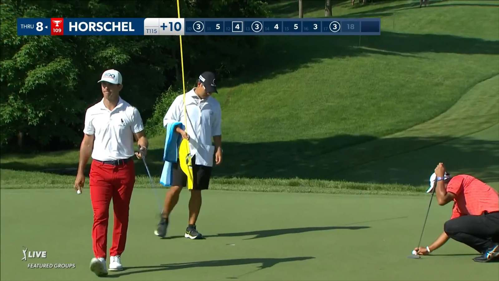 Billy Horschel's 165-yard approach sets up birdie at the Memorial