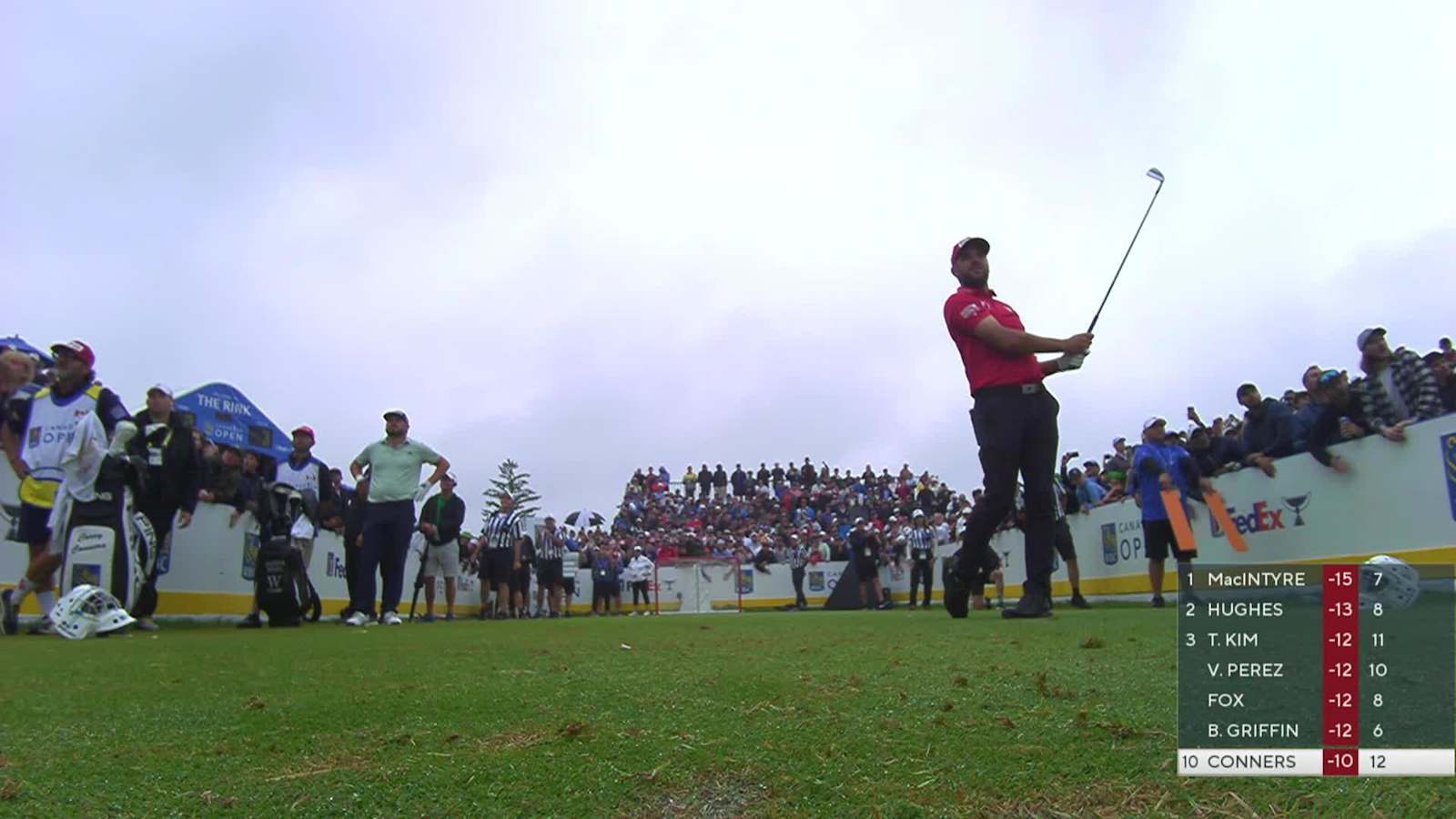 Corey Conners hits it pin-high to set up birdie at RBC Canadian