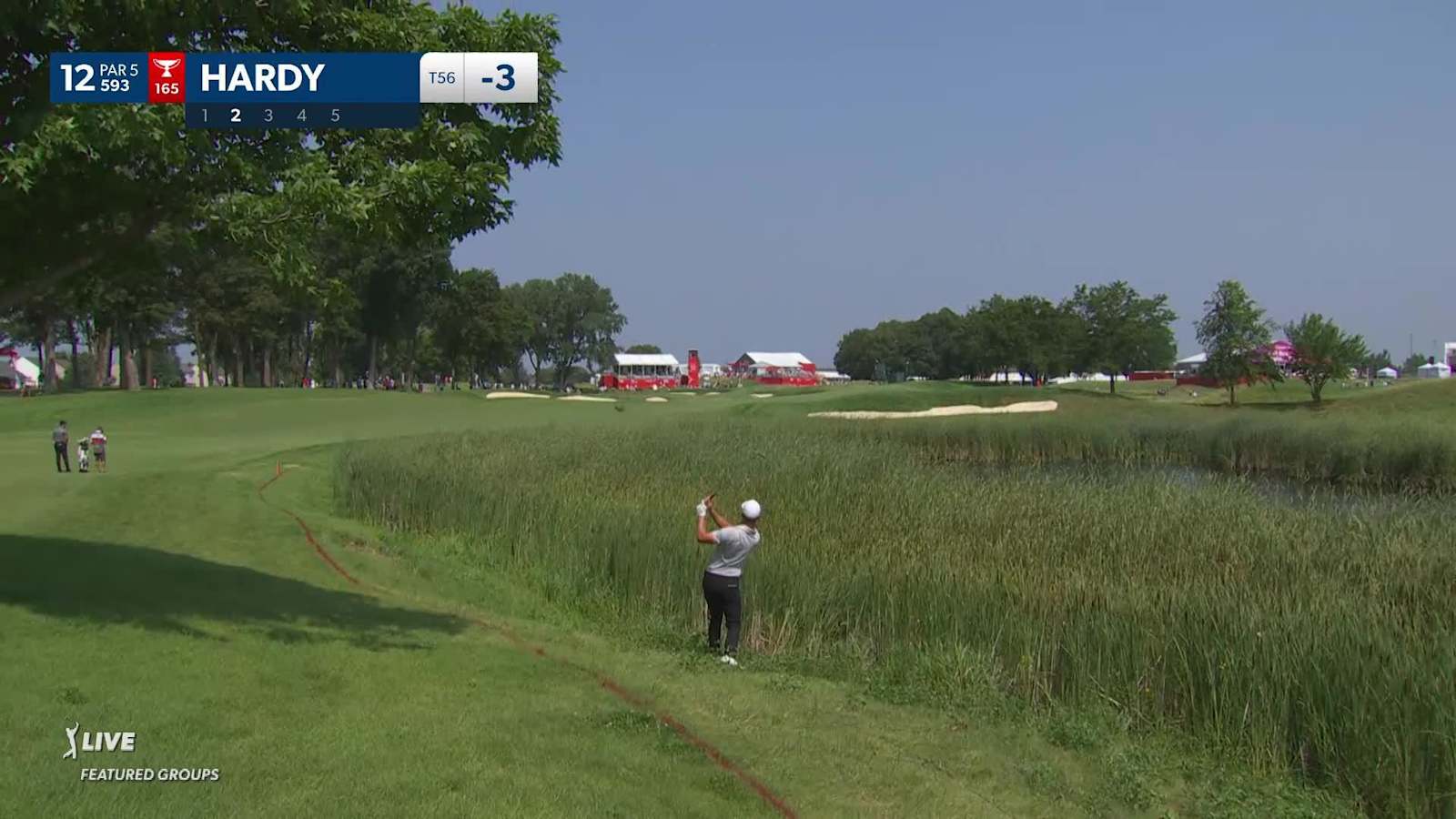 Nick Hardy navigates no. 12 for birdie at 3M Open