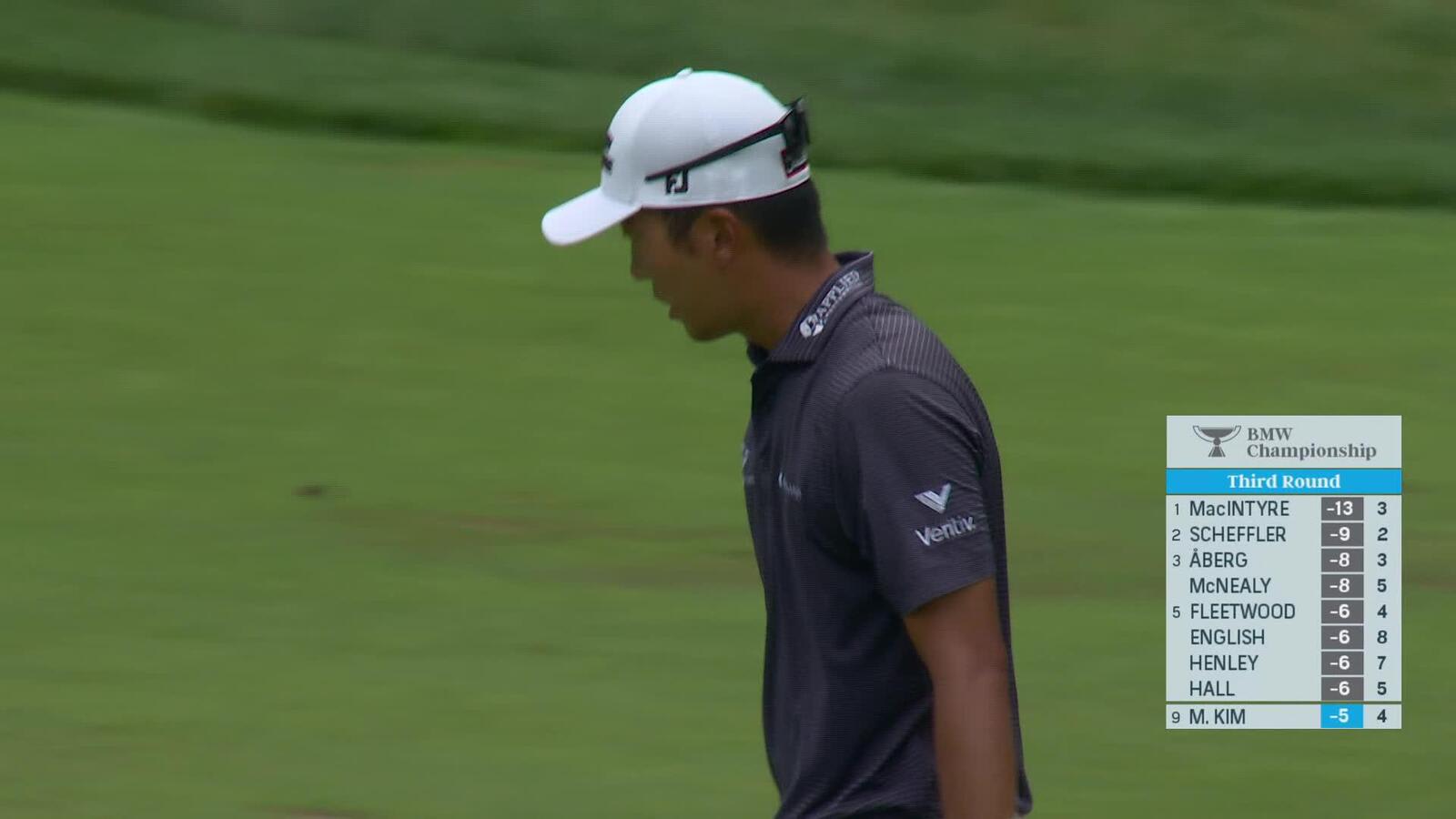 Michael Kim makes birdie on No. 5 at BMW Championship
