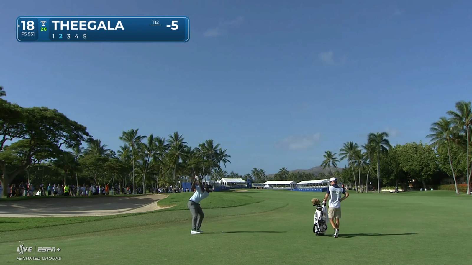 Sahith Theegala goes for green in two to set up birdie look at Sony Open