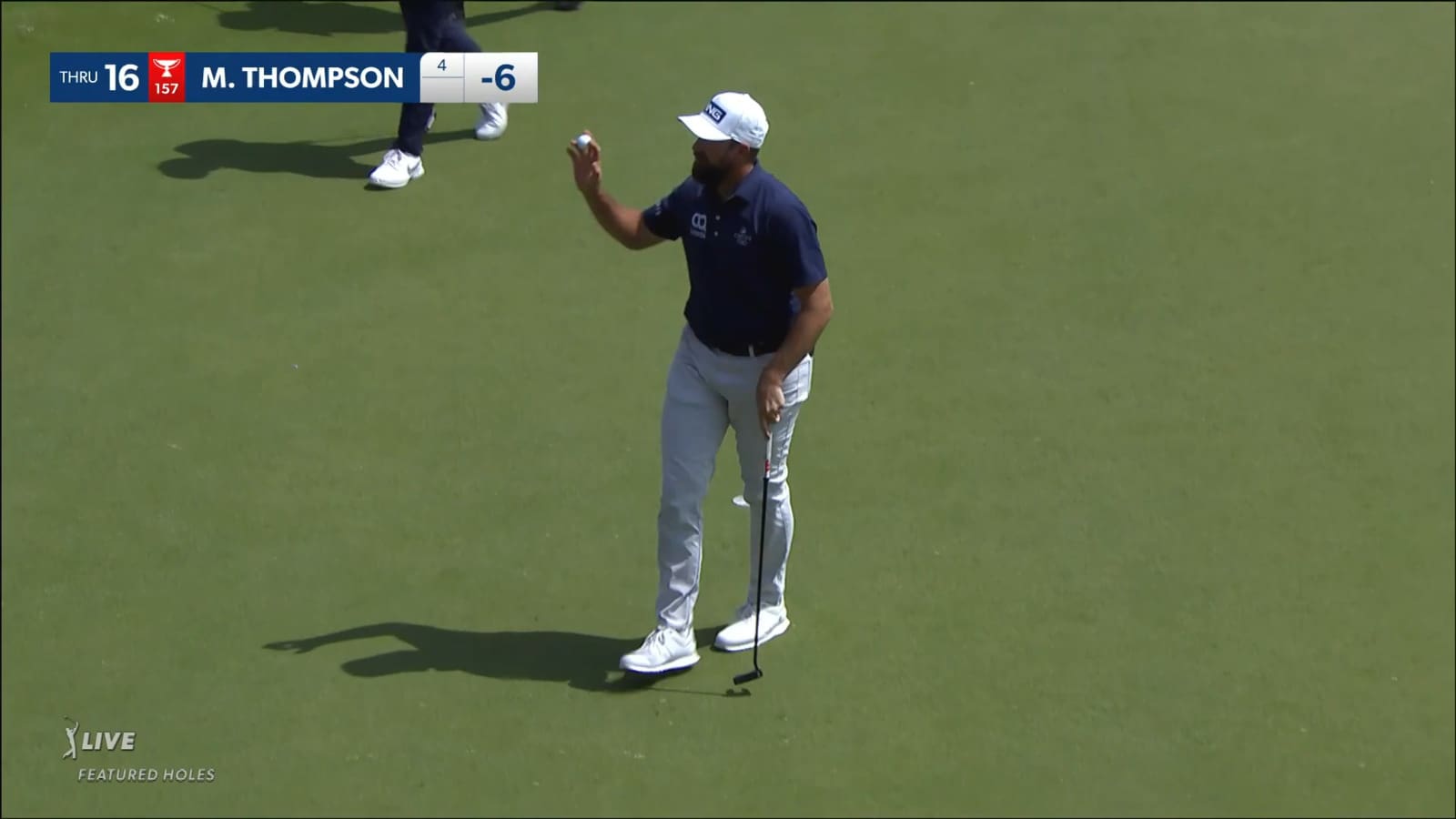 Michael Thompson makes birdie on No. 16 at Valero