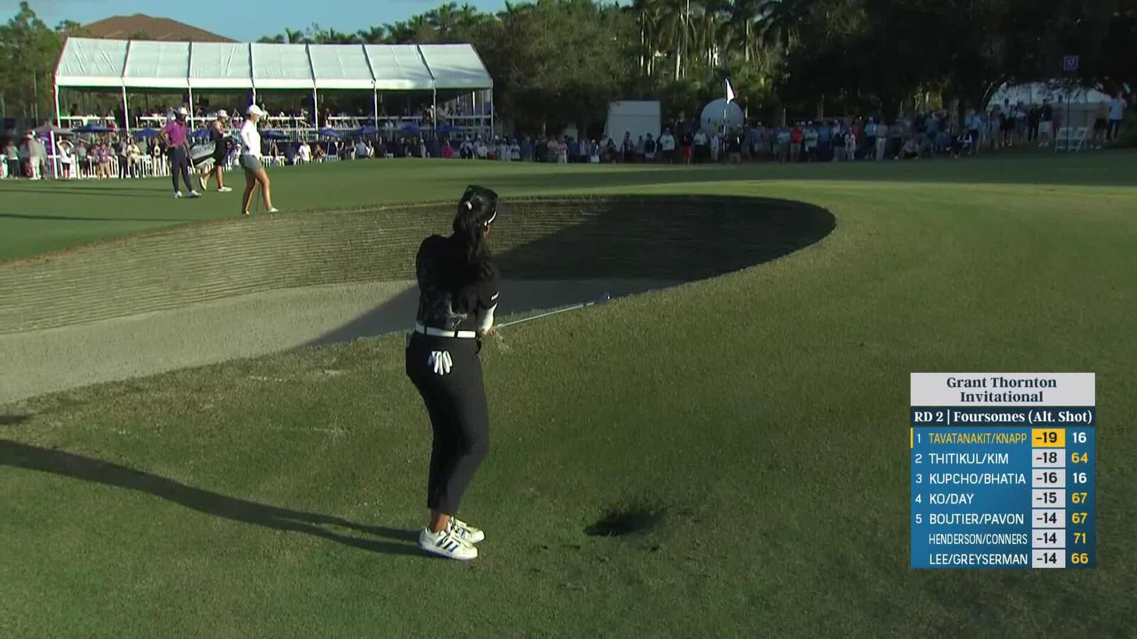 Team Knapp/Tavanatakit get up-and-down for birdie at Grant Thornton