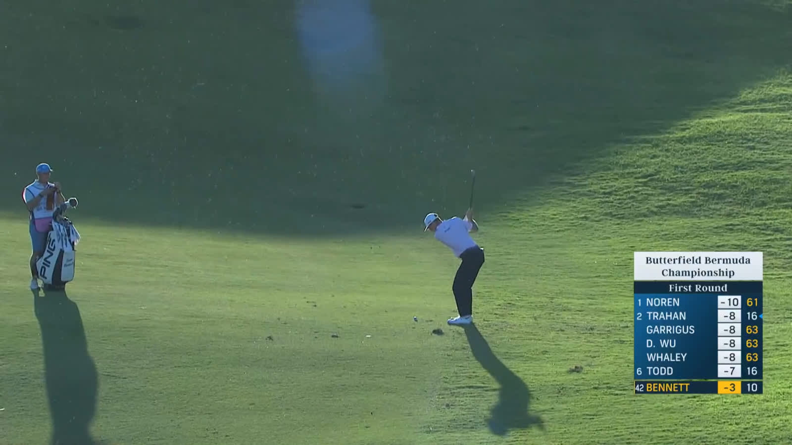 Sam Bennett wedges it close to set up birdie at Butterfield Bermuda