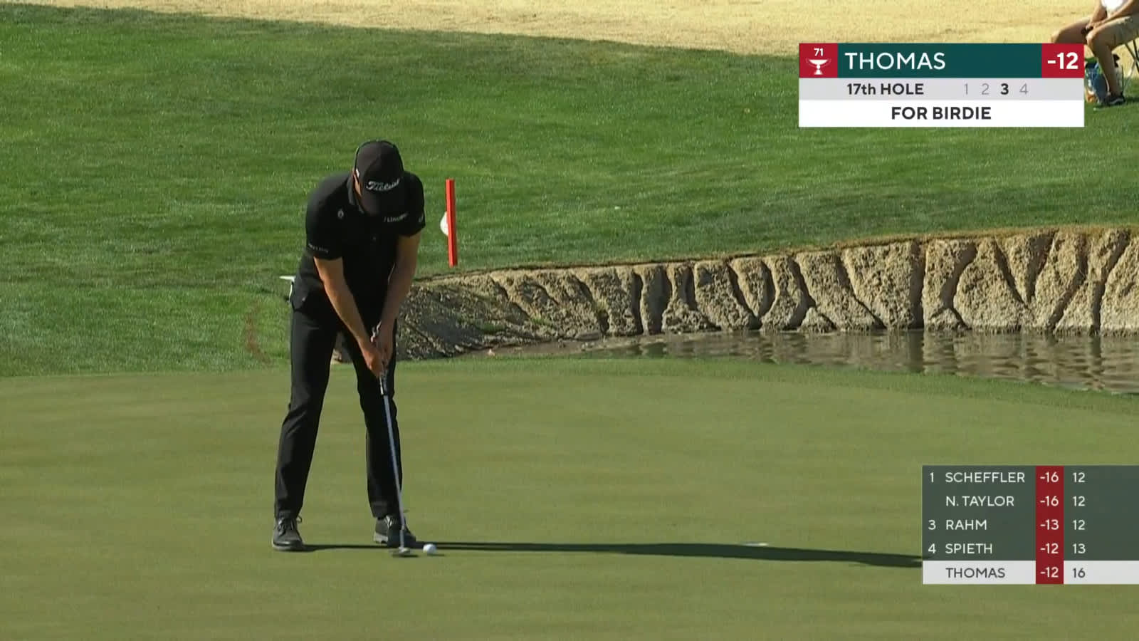 Justin Thomas' nice pitch leads to birdie at WM Phoenix Open