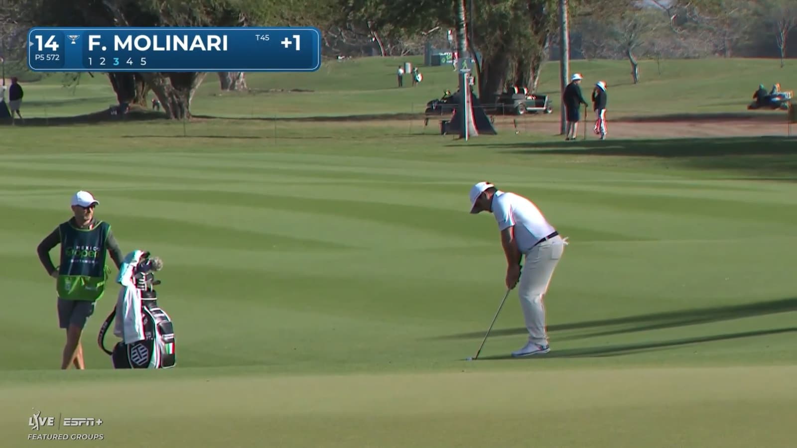 Francesco Molinari gets up-and-down for birdie at Mexico Open