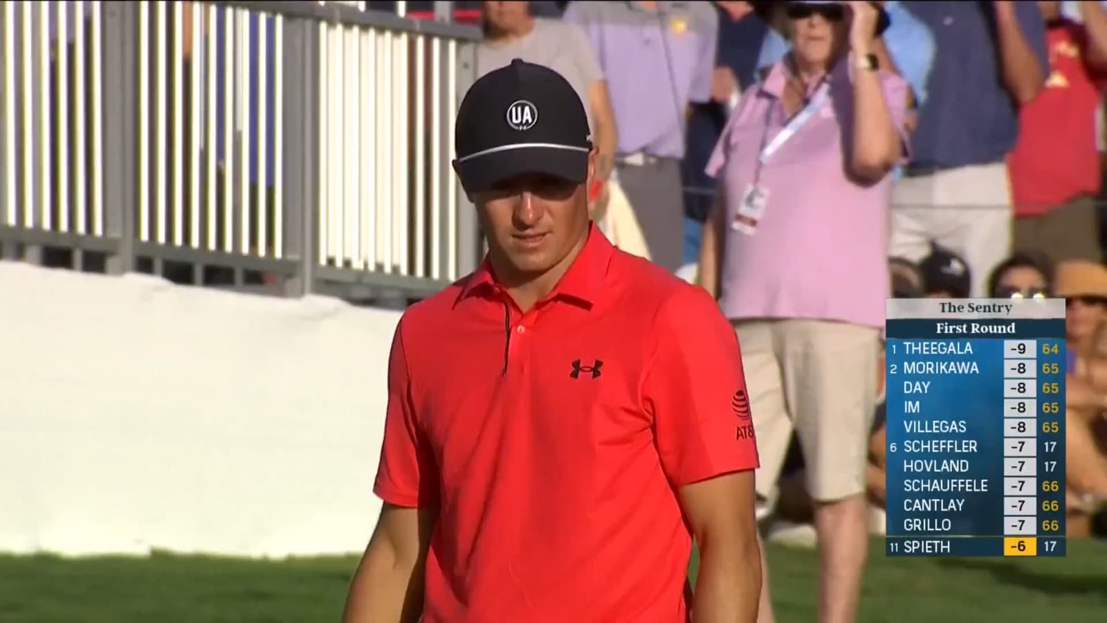 Jordan Spieth finishes round with birdie at Sentry