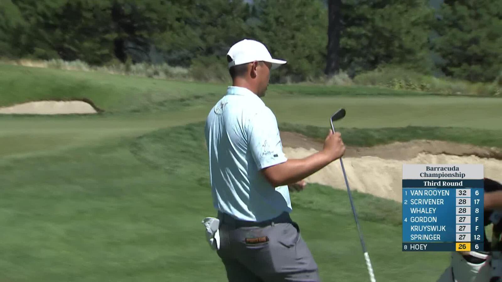 Rico Hoey makes birdie on No. 7 at Barracuda