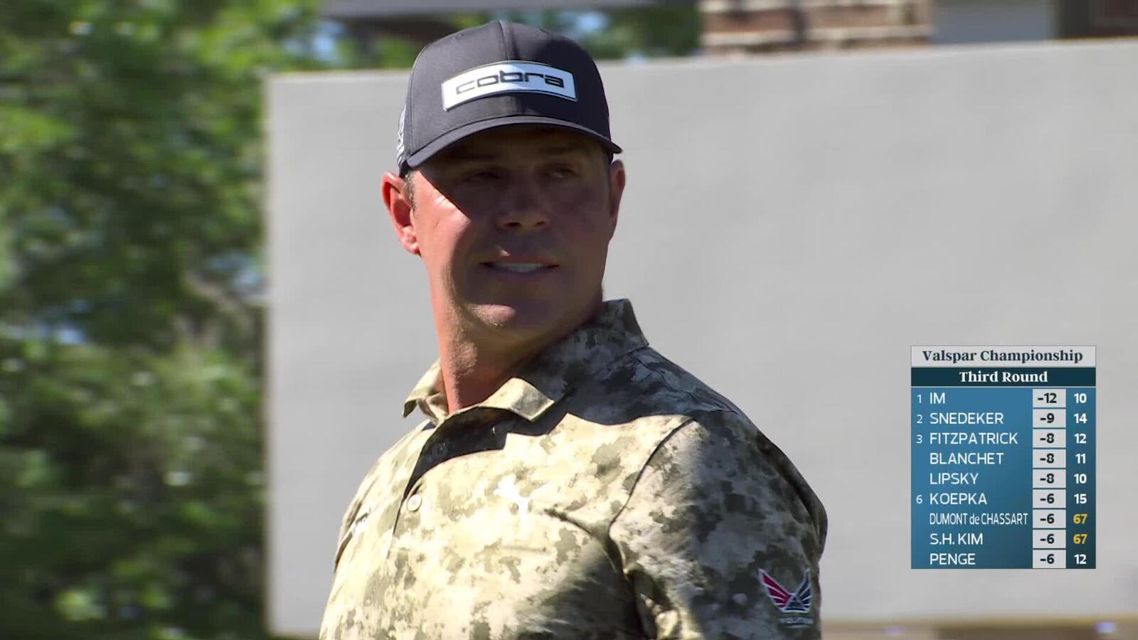 Gary Woodland hits 215-yard tee shot to 5 feet, sets up birdie on No. 15 at Valspar