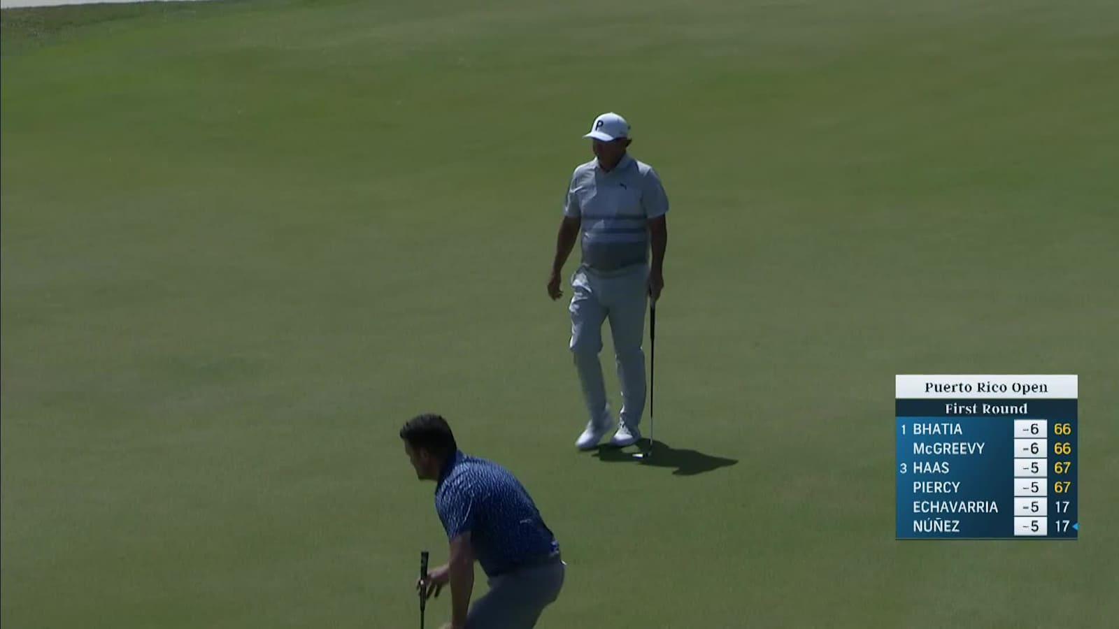 Jason Dufner makes birdie putt on No. 12 at Puerto Rico