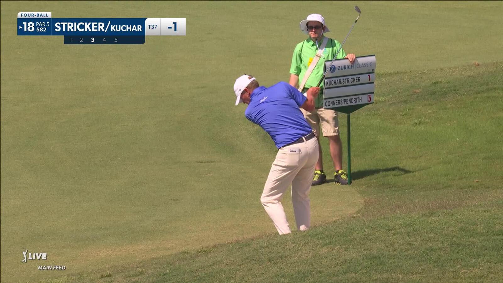 Steve Stricker wedges it tight to set up birdie at Zurich Classic