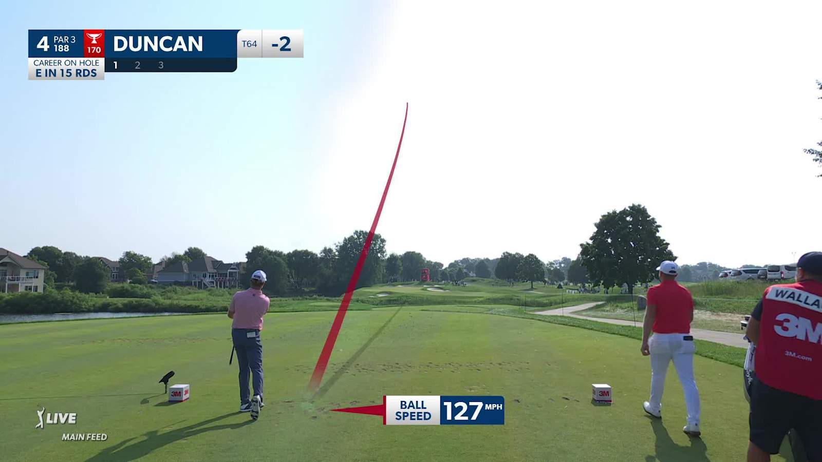 Tyler Duncan sticks tee shot to yield birdie at 3M Open