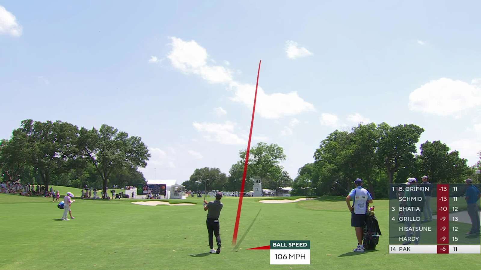 John Pak makes birdie on No. 12 at Charles Schwab