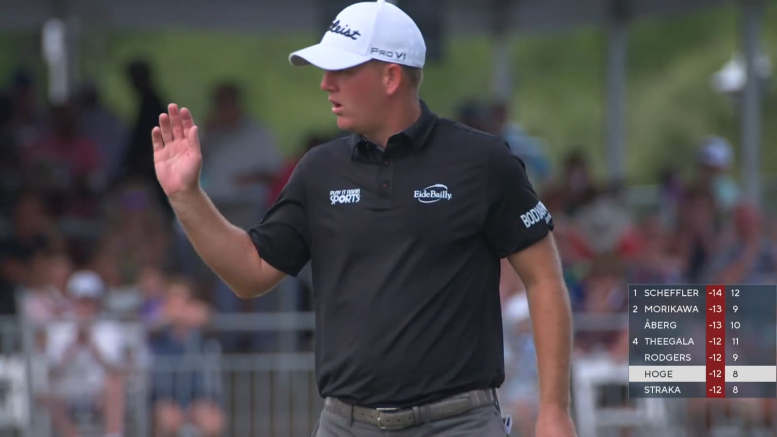 Tom Hoge's approach to 10 feet yields birdie at RBC Heritage