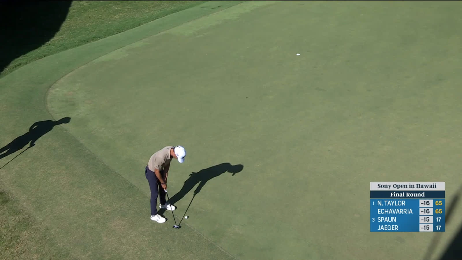 Eric Cole just misses eagle putt on final hole, taps in birdie at Sony Open