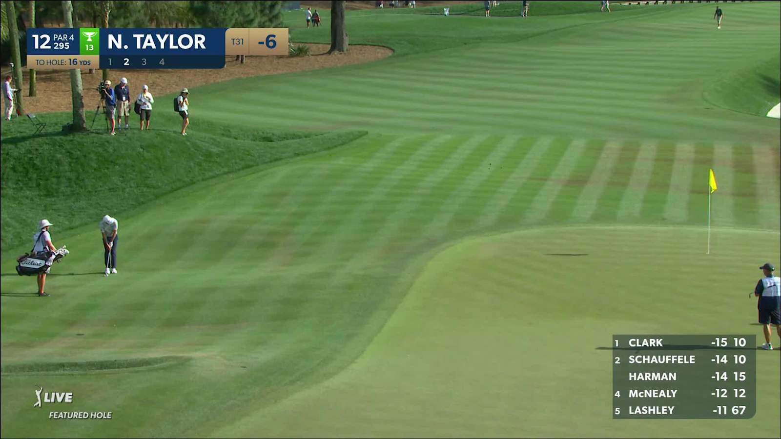 Nick Taylor gets up-and-down for birdie at THE PLAYERS