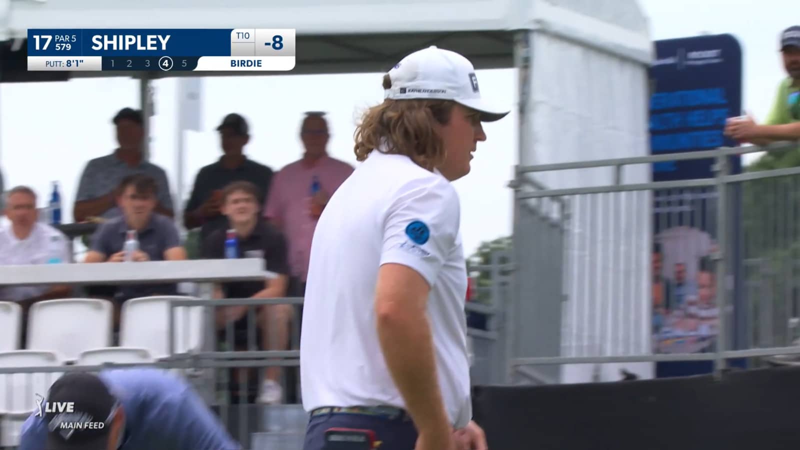 Neal Shipley makes birdie on No. 17 at Rocket Mortgage