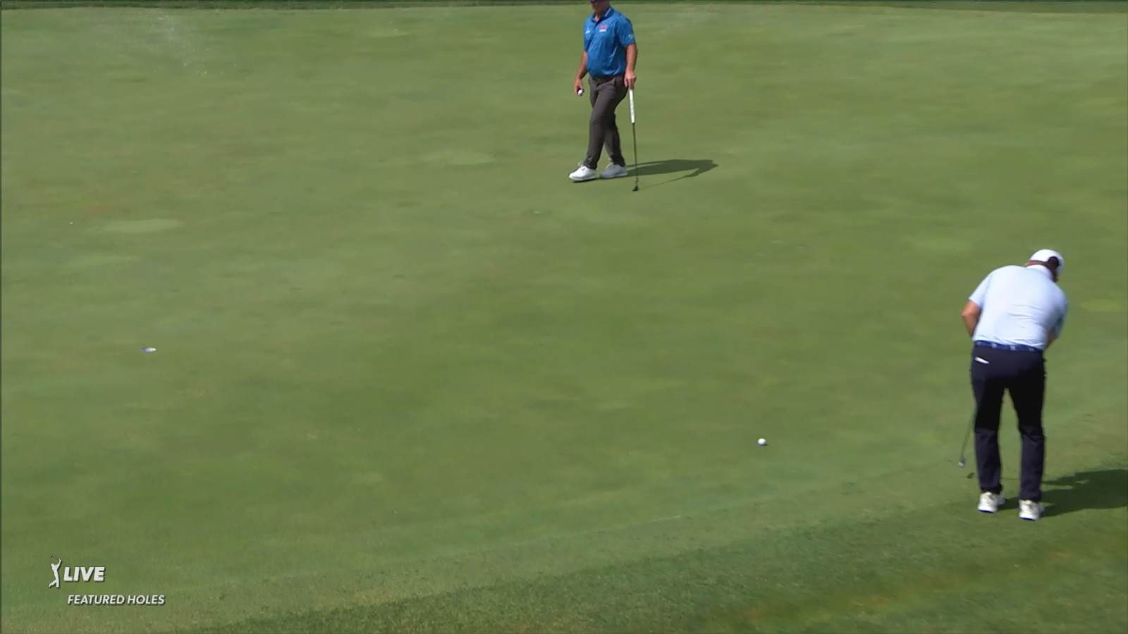 Zac Blair sinks birdie putt from the fringe at Charles Schwab