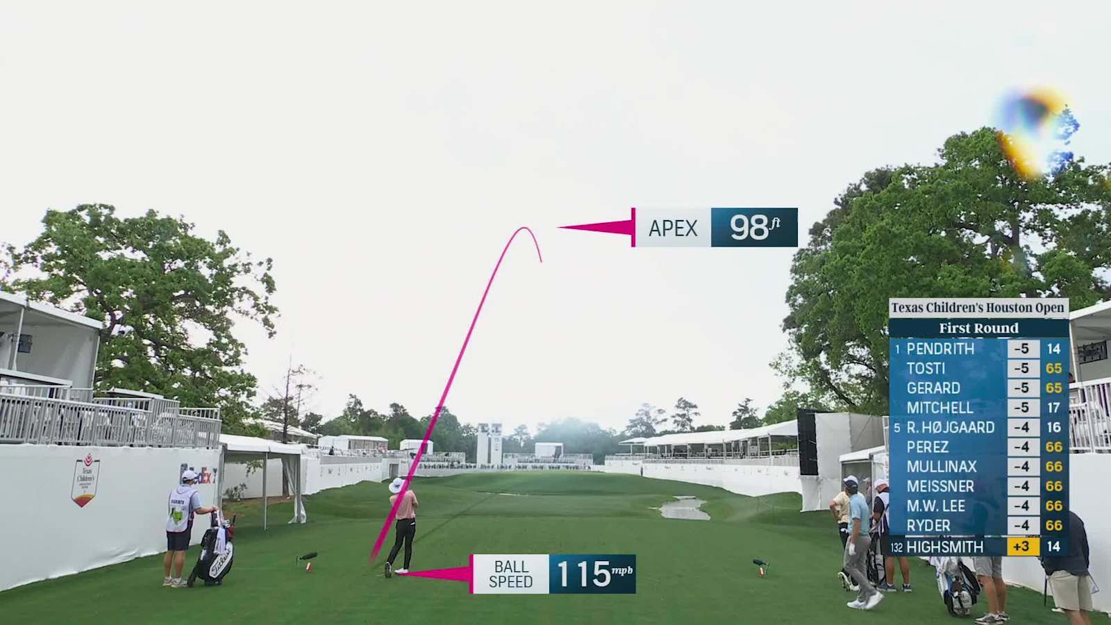 Joe Highsmith's tee shot sets up birdie at Houston Open