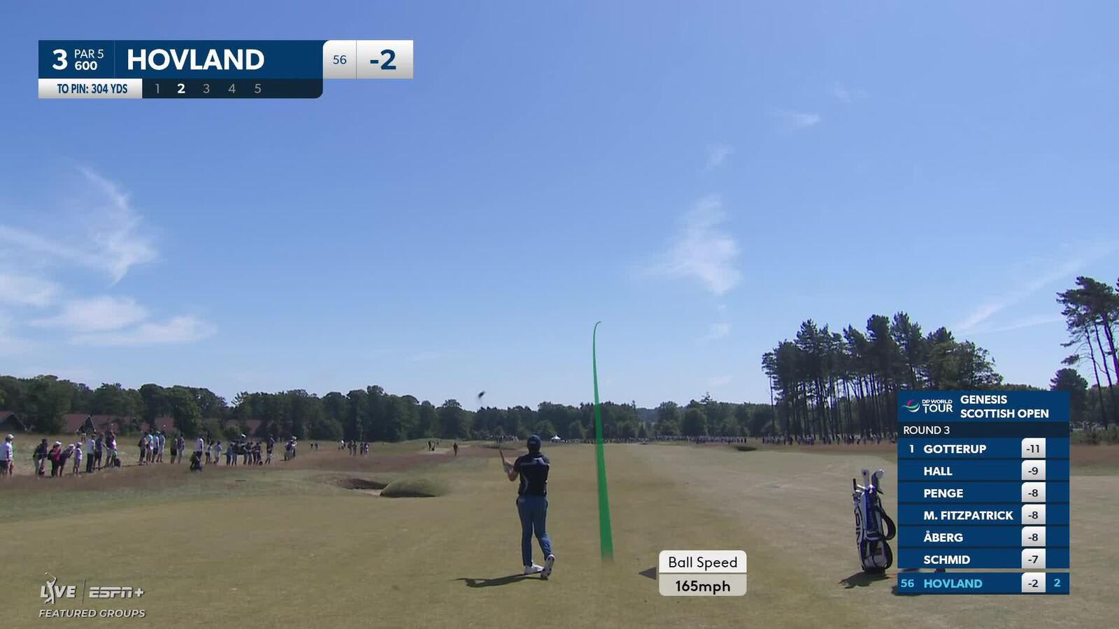 Viktor Hovland makes birdie on No. 3 at Genesis Scottish Open